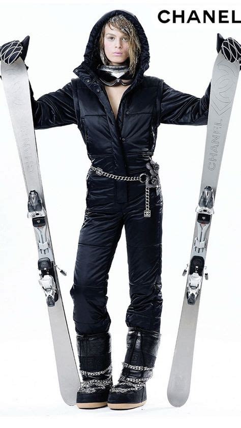 chanel ski outfits.